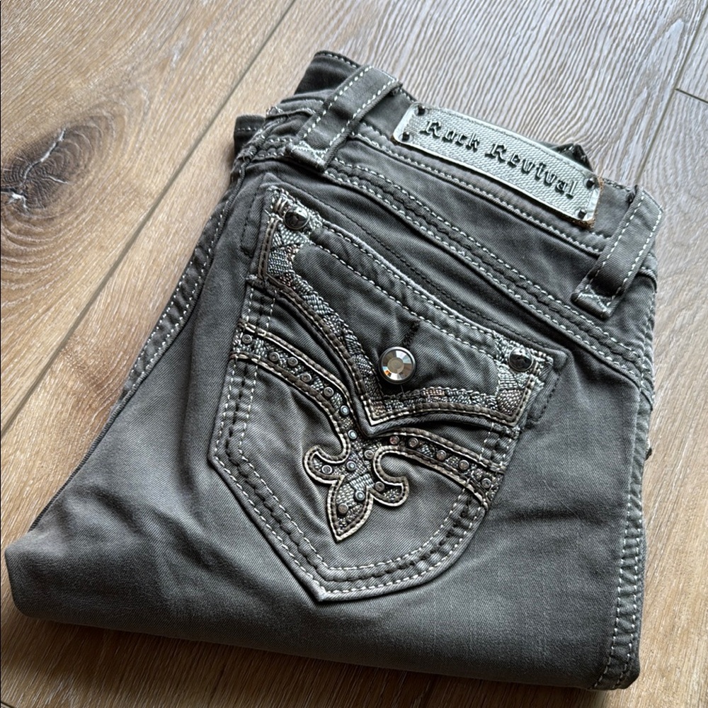 Rock Revival Gray Women's Jeans